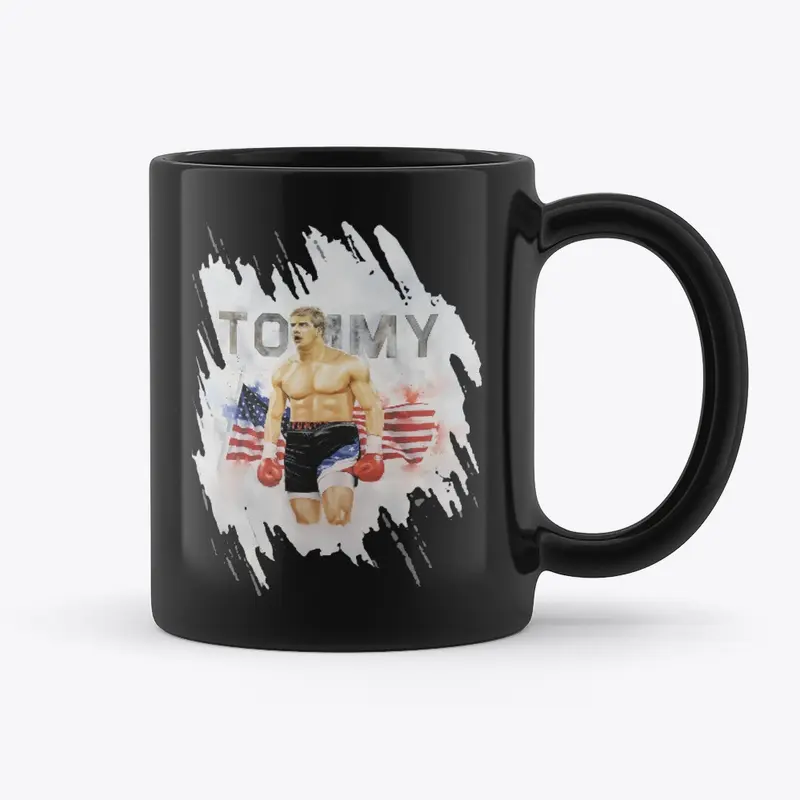 Tommy Morrison Black Mug