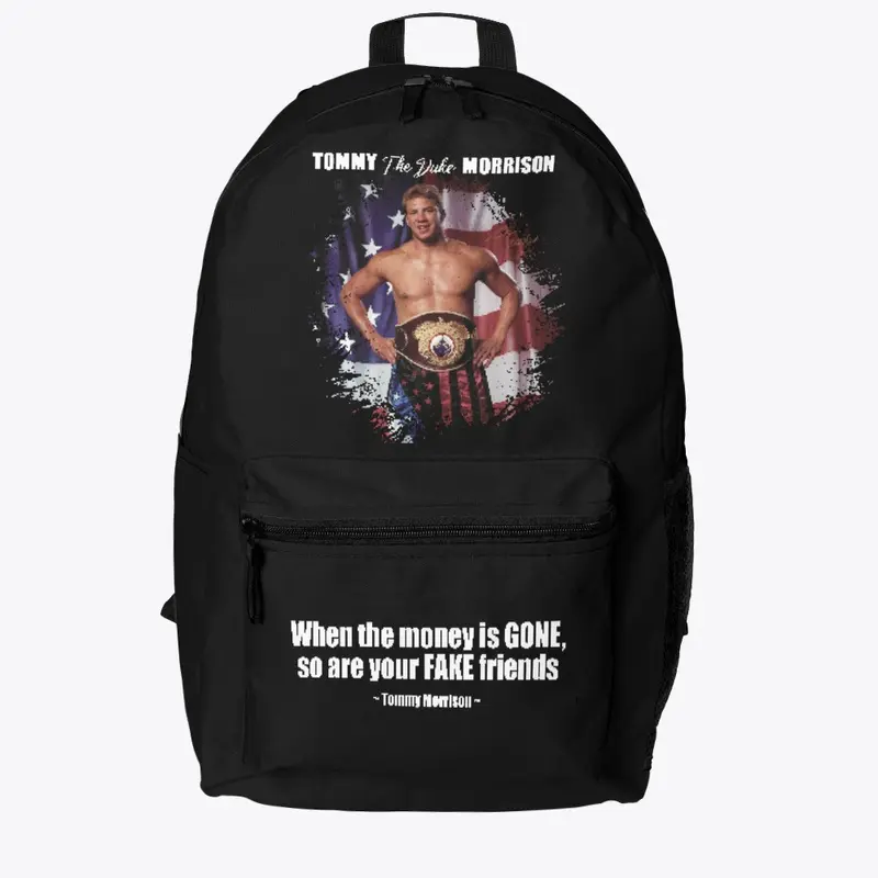 "When the money is gone" Dark Backpack