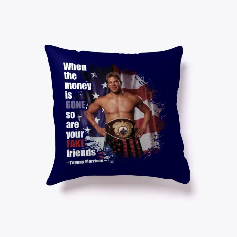 "When the money is gone" Dark Pillow