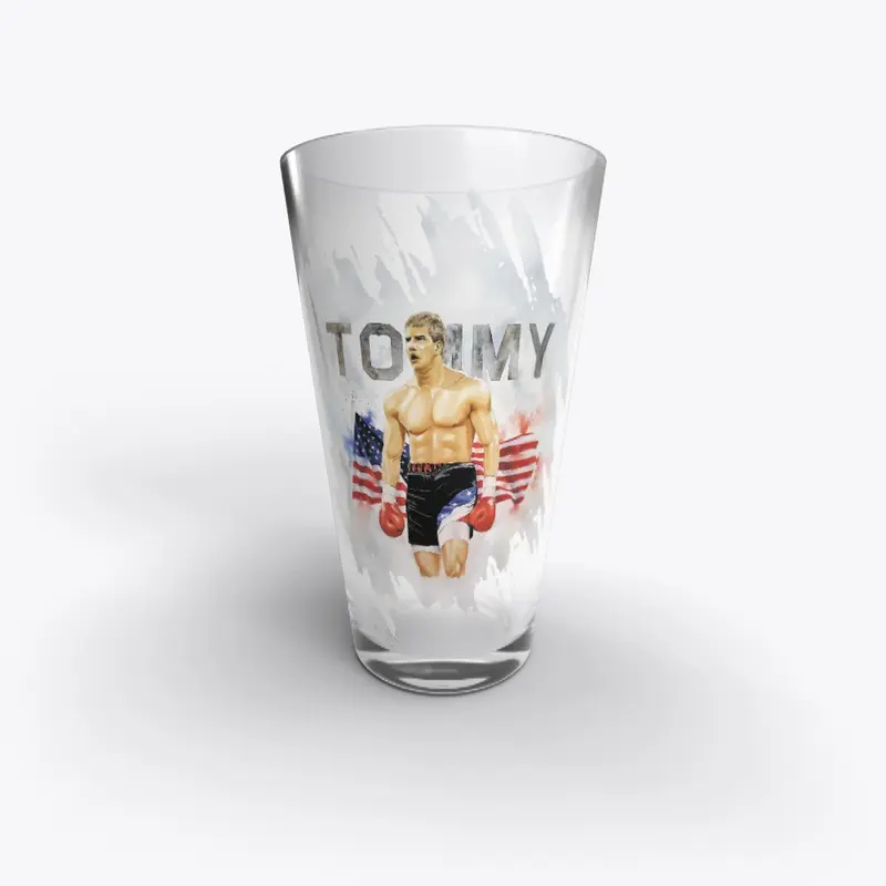 Tommy Morrison Watercolor Glass