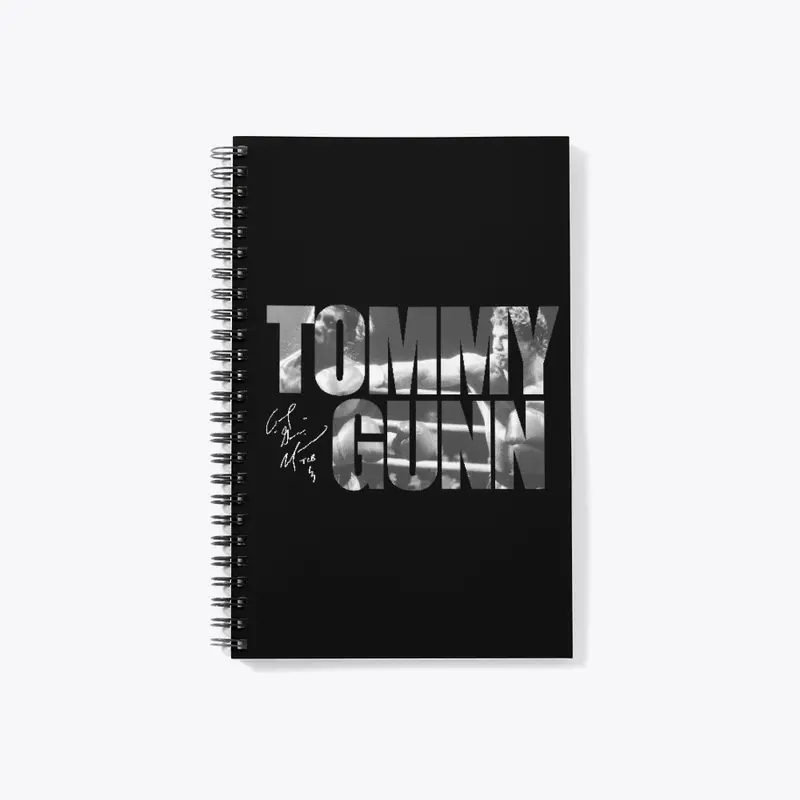 TOMMY GUNN Dark Notebook