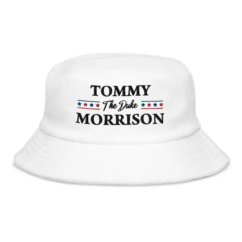 Tommy Morrison White Bucket Hat