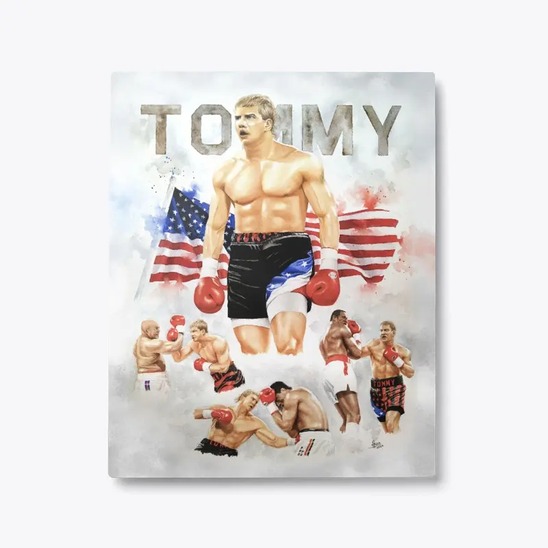 Tommy Watercolor Artwork Metal Print