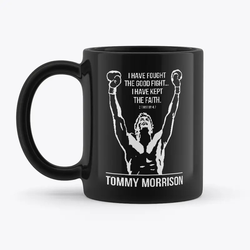 "I have kept the faith" Black Mug