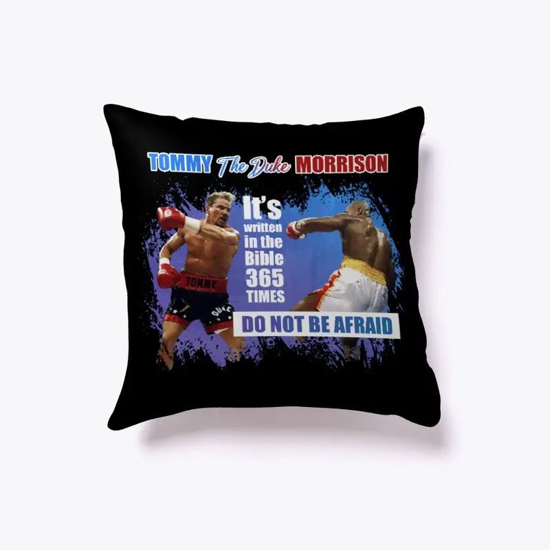 "Do not be afraid" Dark Pillow